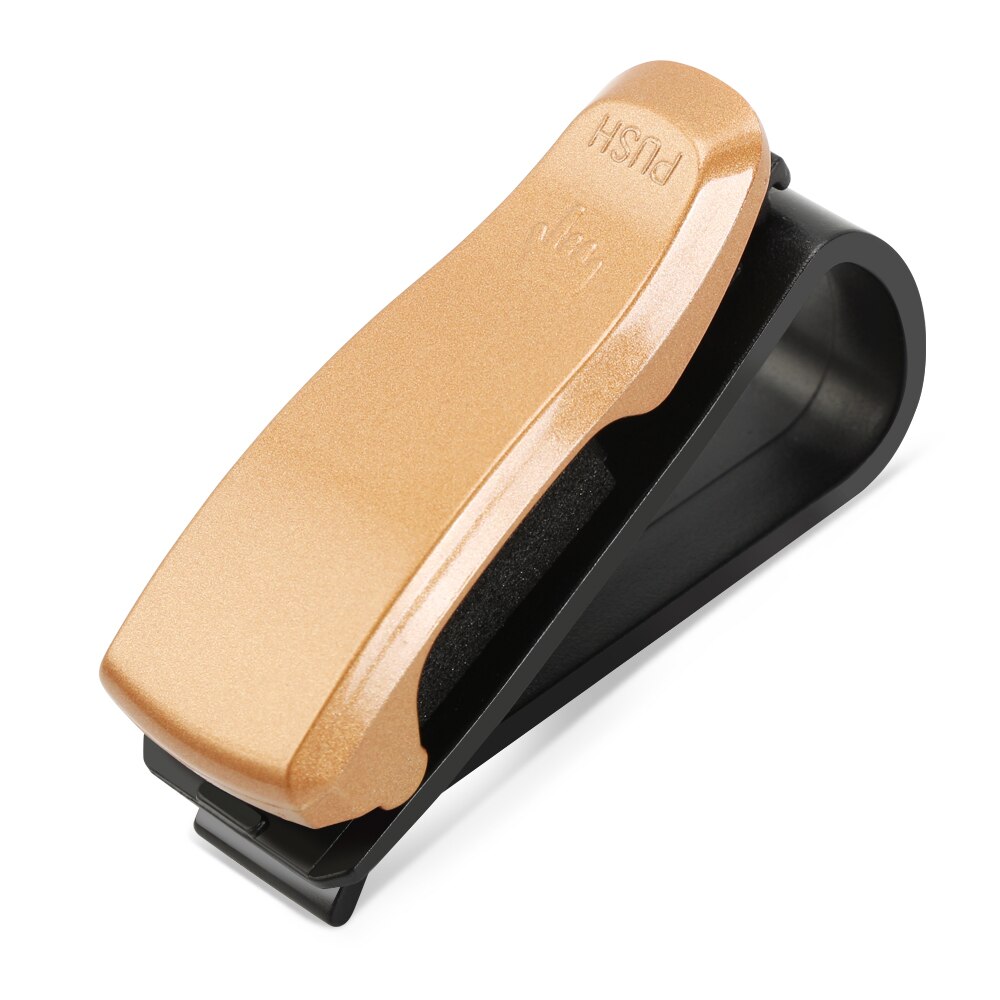 Car Sun Visor Glasses Holder Clip for Opel Astra H G J Insignia Mokka Zafira Corsa: Gold