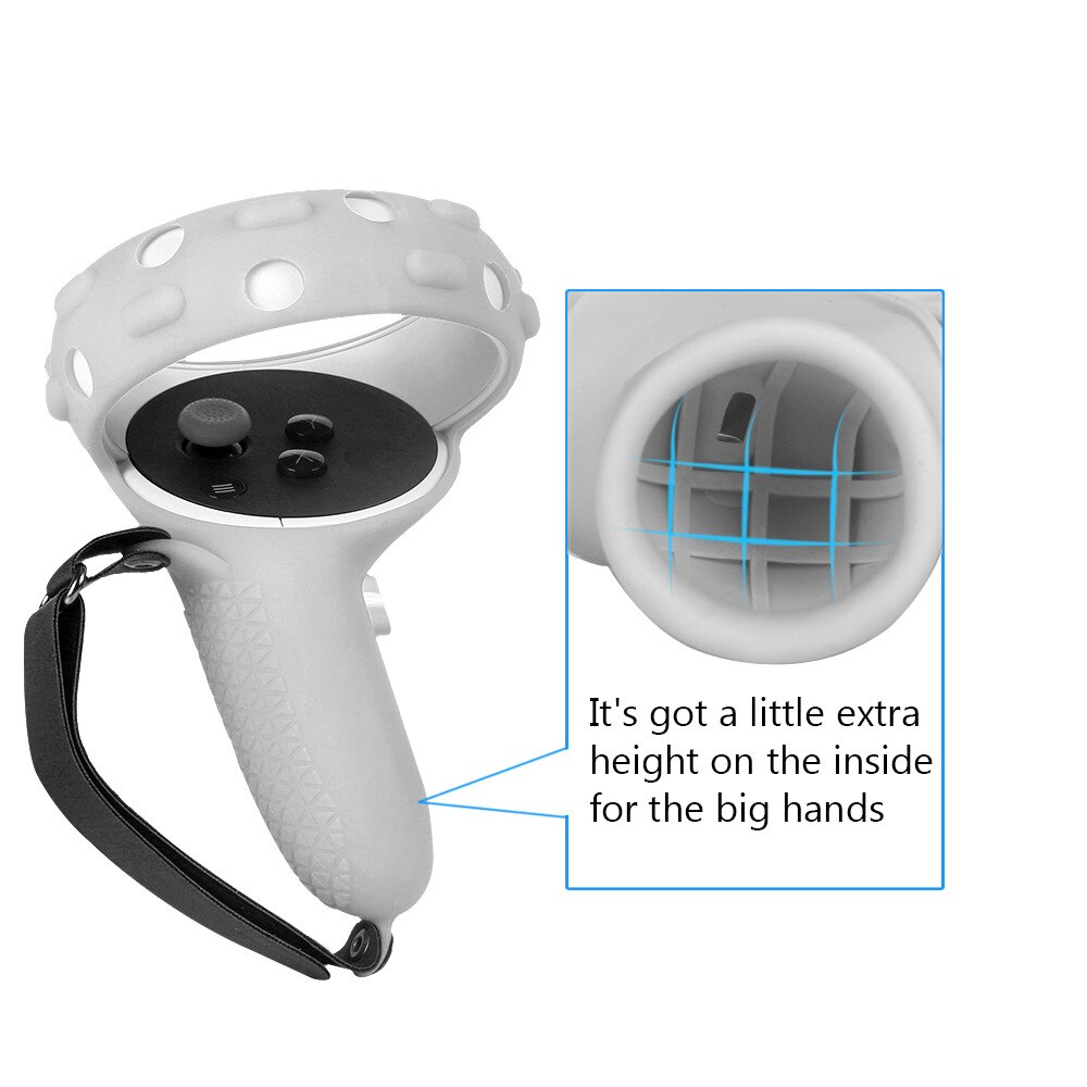 Handle Cover Grip For Oculus Quest 2 Knuckle Strap Gun Stock VR Glasses Virtual Reality Game Accessories Headset Gaming Helmet