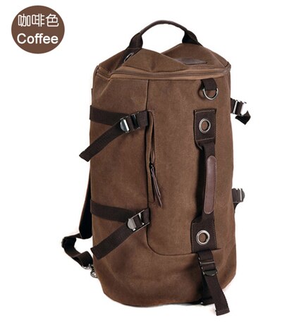 Nueva bolsa de equipaje de lona para hombre, bolsa de viaje para equipaje, bolsa de lona para hombre, bolsa de fin de semana, bolsa de viaje de lona: coffee