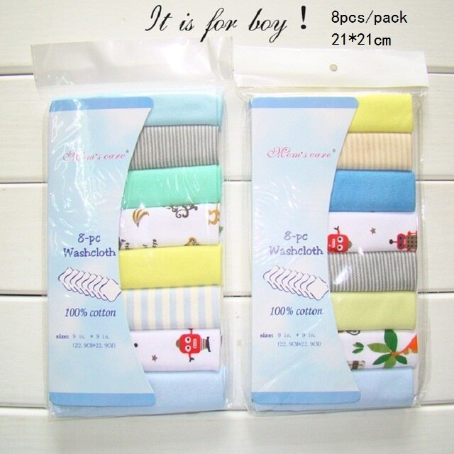 100% Cotton Newborn Baby Towels Saliva Towel Nursing Towel Baby Boys Girls Bebe Toalha Washcloth Handkerchief KF011: baby boy color