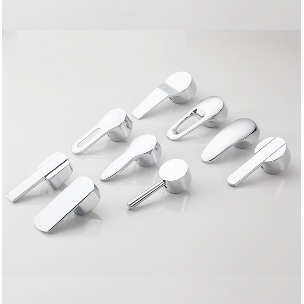 Kit poignée de robinet universel de remplacement poignée de levier en métal pour mitigeur robinet 25mm 35mm 40mm cartouche avec bouton et ensemble