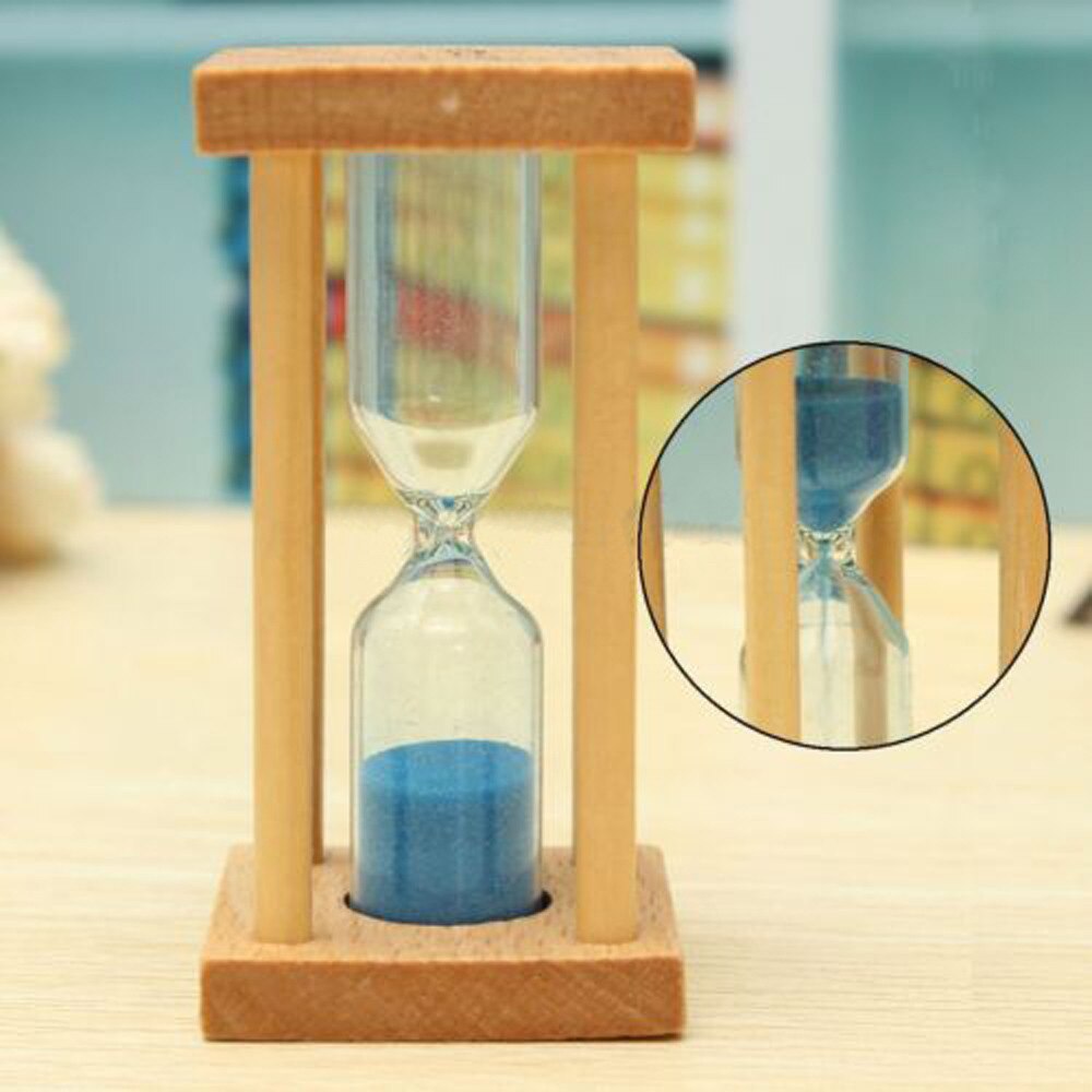 1/3/5 min tre timeglass sandpynt mahogny timeglass håndverk tidtaker klokker til kjøkken hjemmekontor dekorasjon  g726