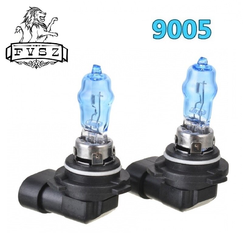 2Pcs HB3 9005 12V 100W 6000K Auto Koplampen Lampen Voor Auto Mistlampen Super Heldere Witte quartz Halogeen Wolfraam Gloeidraad Licht