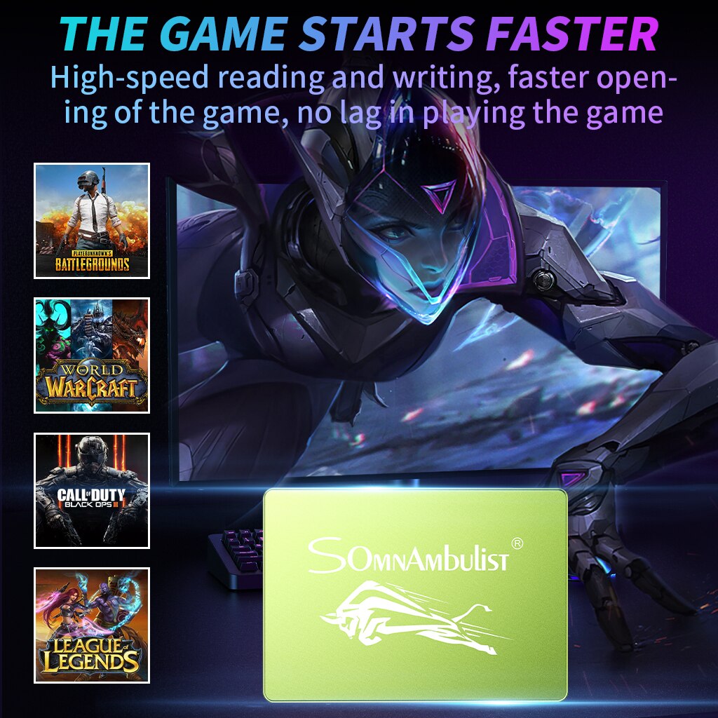 Ssd 120Gb 240Gb 960Gb 2Tb Laptop Macbook Pc Desktop Sata 3.0 2.5-Inch Ingebouwde in Solid State Drive Ssd