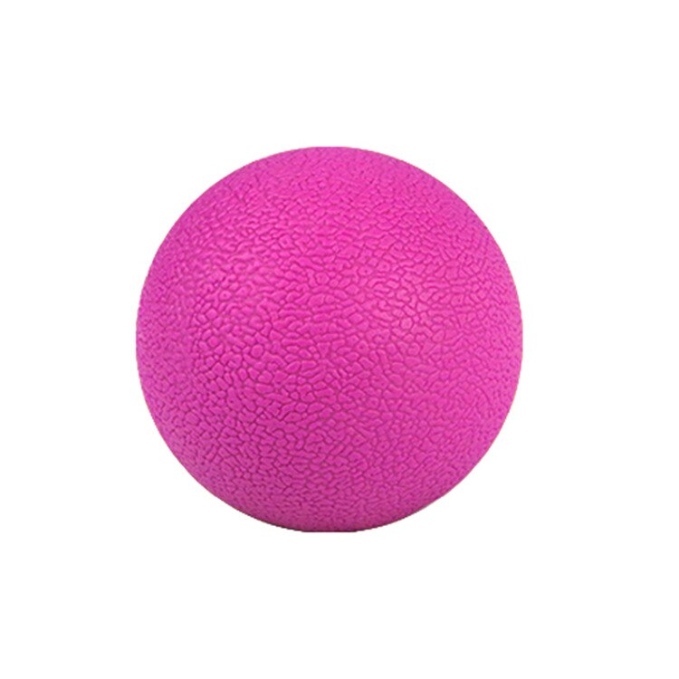 65mm tpe fitness massageboll hockey lacrosseboll avslappning självmassage träning fascia träning färgglad träning: Röd