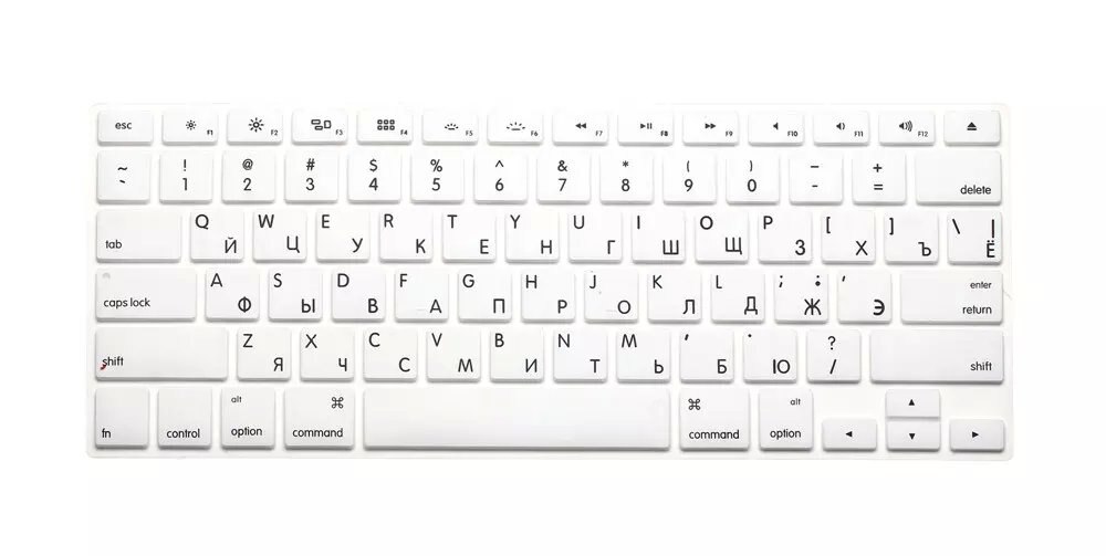 Russische Silikon UNS Tastatur Silikon tastatur abdeckung für Apfel macbook Luft Profi Retina 13 15 17 für Mac buch Laptop haut: Weiß