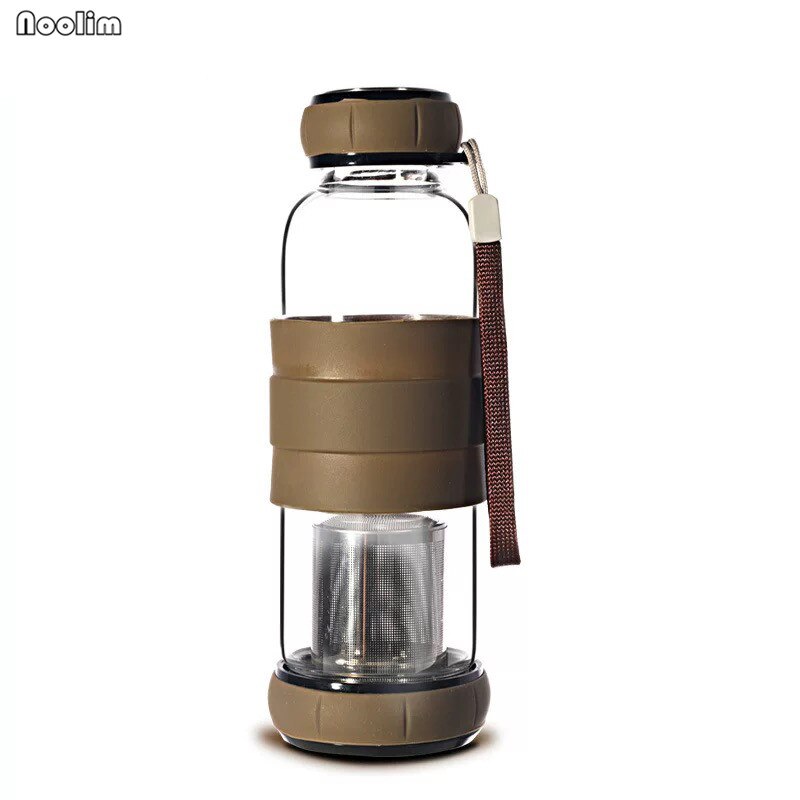 420ml bærbar græskar forretning gennemsigtig vandglas med te infusionsvæske anti skold udendørs flaske fødselsdag drinkware: Kaffe