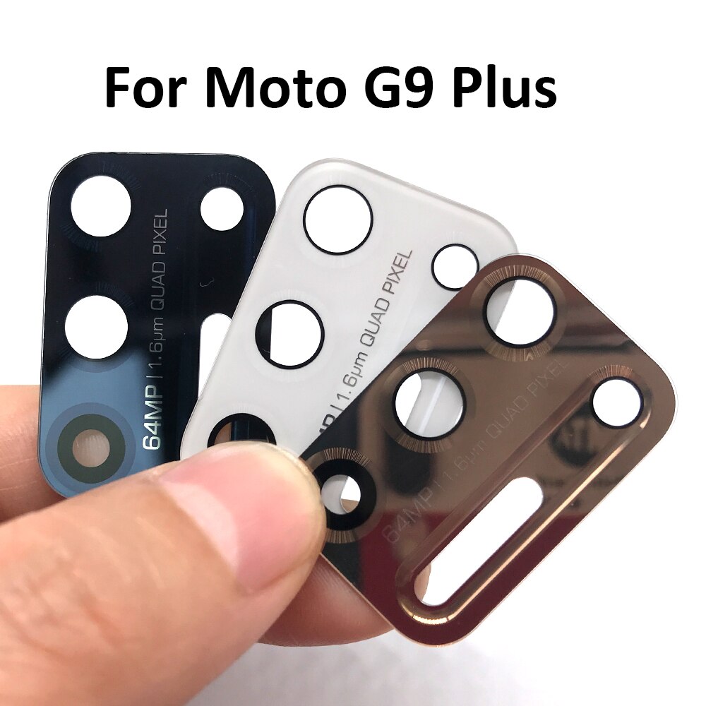 2 Pcs/Lot ,For Motorola Moto G9 Plus X4 G8 Play G6 G5 G5s G8 Plus Z2 Force Play G7 Power Back Rear Camera Glass Lens + Adhesive