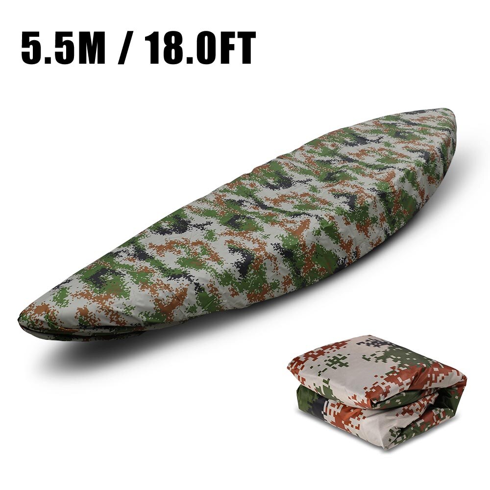 Cubierta Universal para Kayak, cubierta impermeable resistente a los rayos UV, protección contra el polvo, ideal para canoa o Kayak: Camouflage 1  5.5m