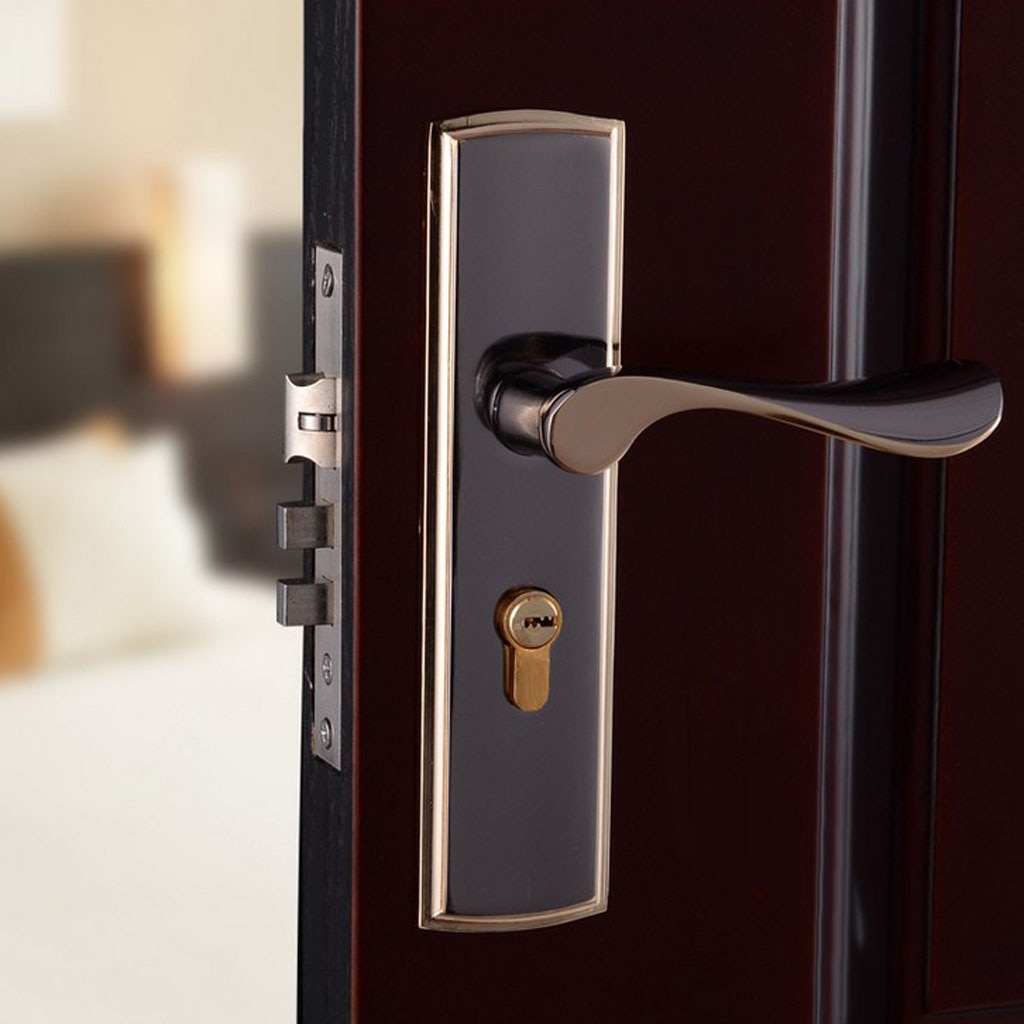 Steel-wood Bearing Locks Bedroom Door Lock Interior Handle Lock Door Lock