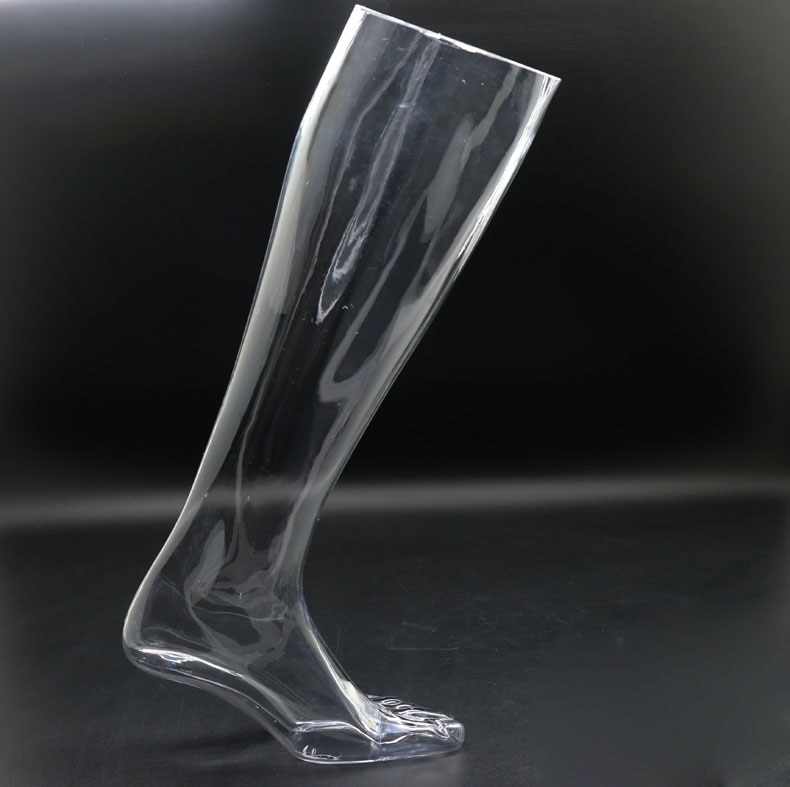 Fashionable Female Transparent Foot Mannequin Foot Model On
