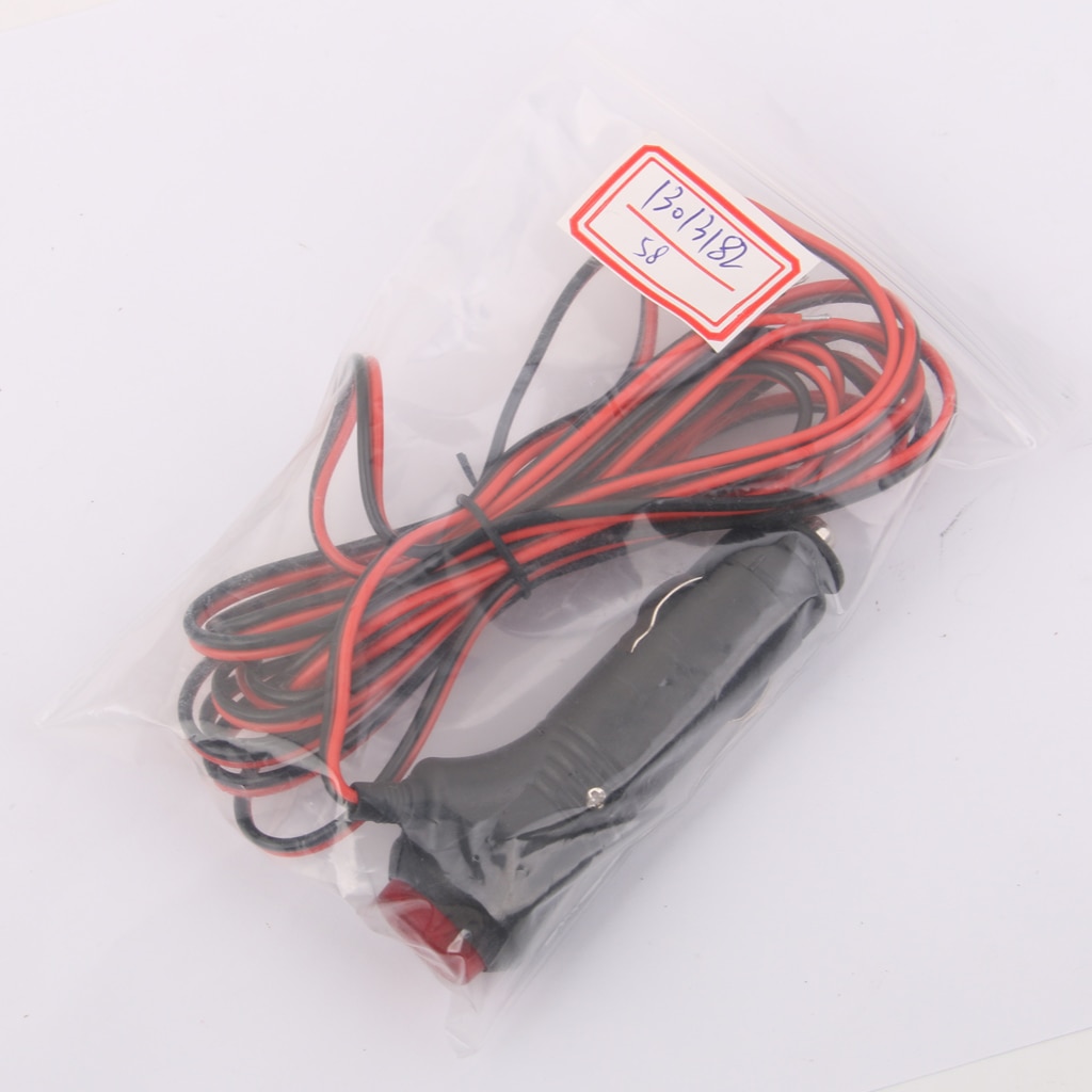 Car Motorcycle Lighter Socket 3M Connect Cable Waterproof 12V 24V