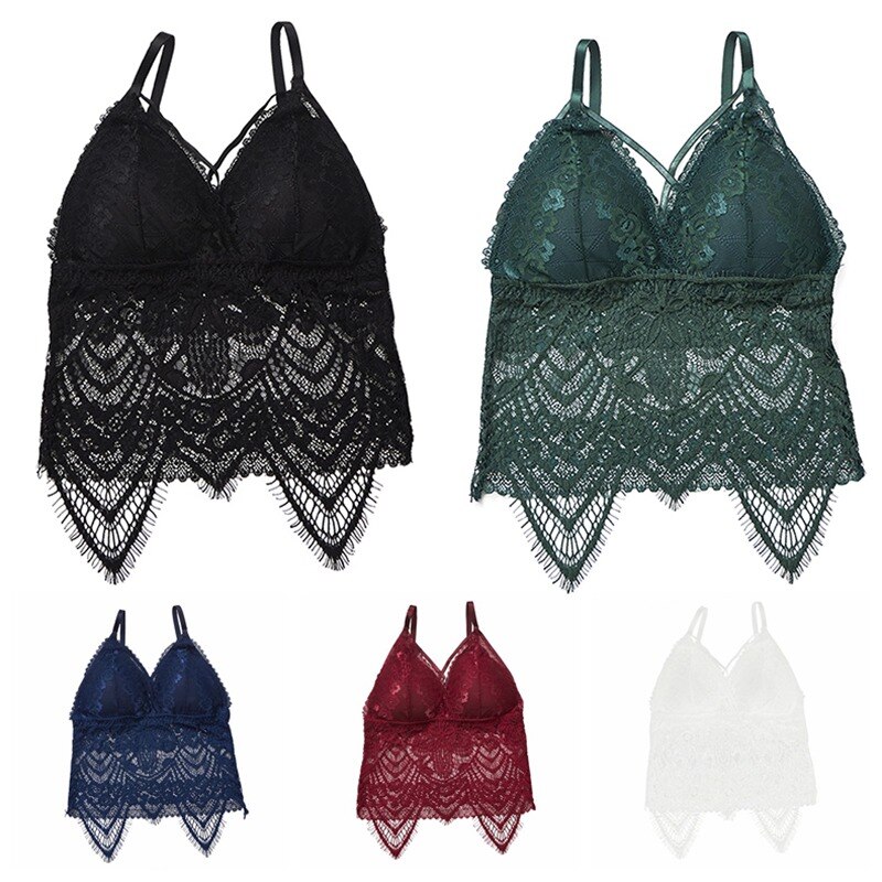 Vrouwen Push Up Draadloze Lace Bra Top Vrouwen Plus Size Bralette Ondergoed Lingerie Volle Cup