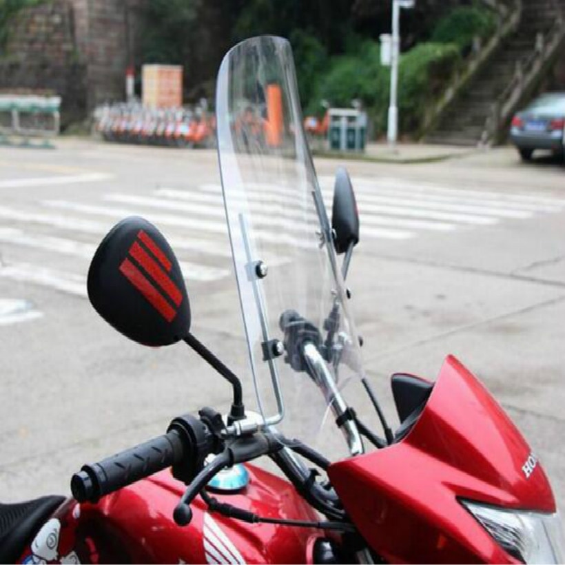 scooter windscreen deflector motorcycle windshield street glide windshield wind deflector wind shield 420*420*3MM