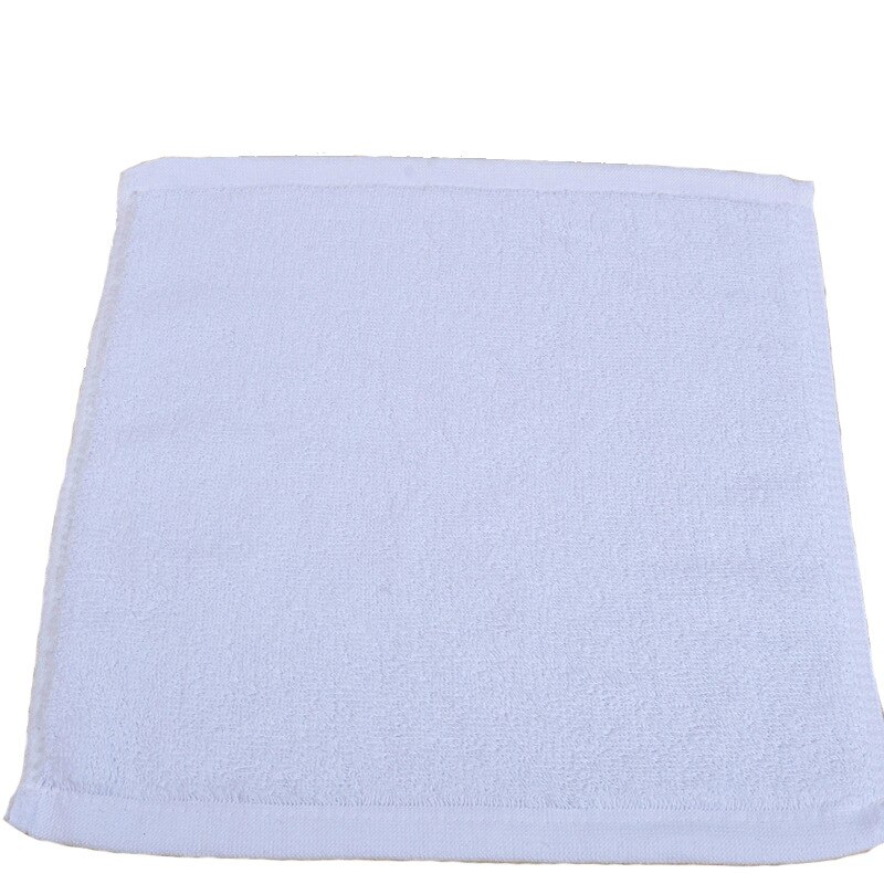 Hotel hand towels Cotton small square face towel Thickened cotton white square towel