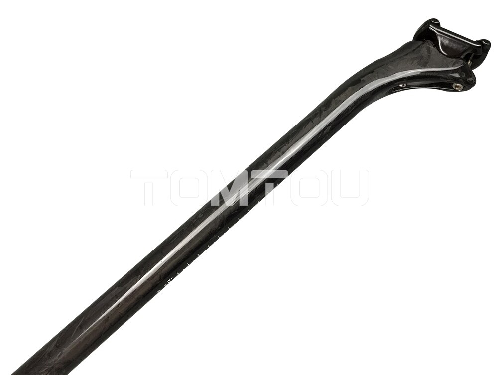 Mat blank ud carbon sadelpind mountain/road cykel sadelstolpe cykel mtb dele 27.2/30.8/31.6mm 25 mm offset længde 350/400mm