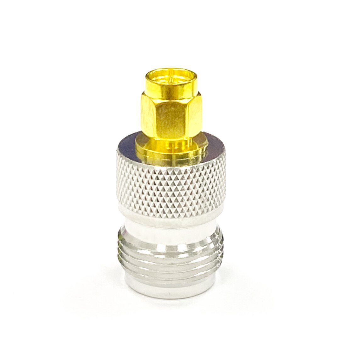 Gold Plated N-Type Female To SMA Male RF Adapter (Barrel Connector) By Envistia