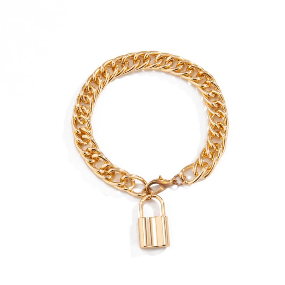Ankle Bracelet for Women Lock Pendant Anklet Gold Color Metal Leg Bracelet Boho Foot Jewelry Chains Women Accesorios Mujer
