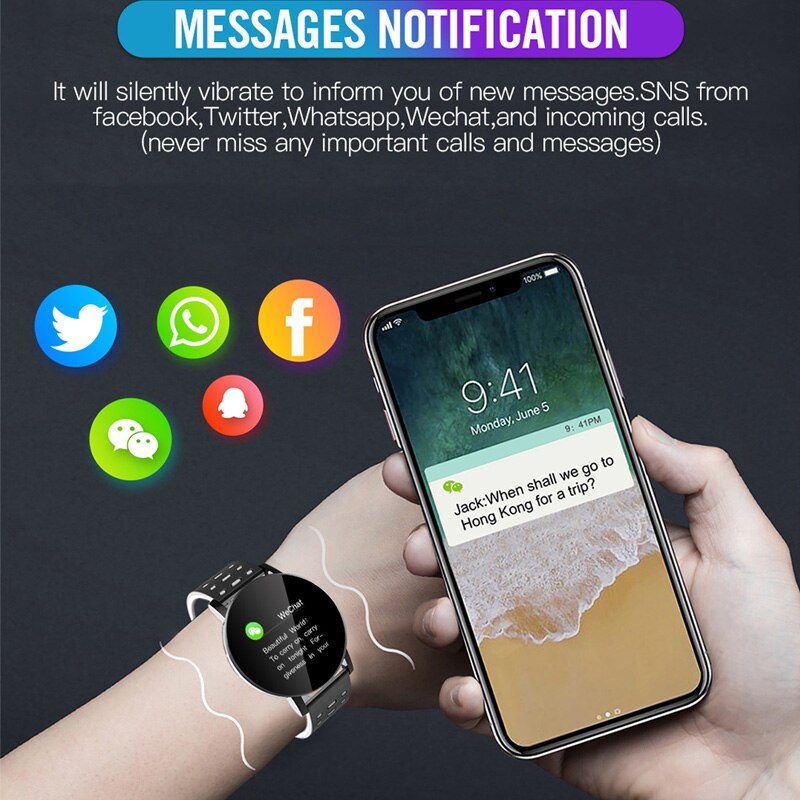 nouvelle montre intelligente mesure de pression ronde Bluetooth Smartwatch sport podomètre Fitness Tracker montres intelligentes étanche
