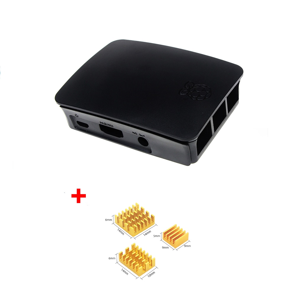 ROBOT de frambuesa Pi 3 Caso oficial ABS carcasa Raspberry pi 2 Caja de shell de la frambuesa Fundación Pi + ventilador de refrigeración de RPI106