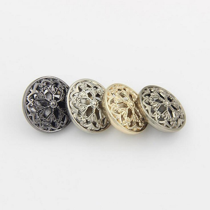 Knoppen 18/20/22/25mm metalen bloem voor trui jas shirt jasje handgemaakte Geschenkdoos craft DIY Naaien accessoires