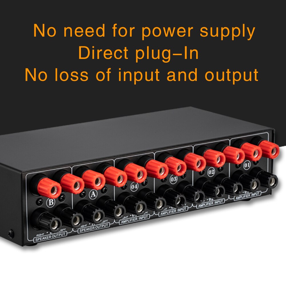 4 In 2 Out Passieve Power Versterker Luidspreker Selectie Switcher Luidspreker Schakelaar Splitter Comparator Geen Verlies Van Geluidskwaliteit