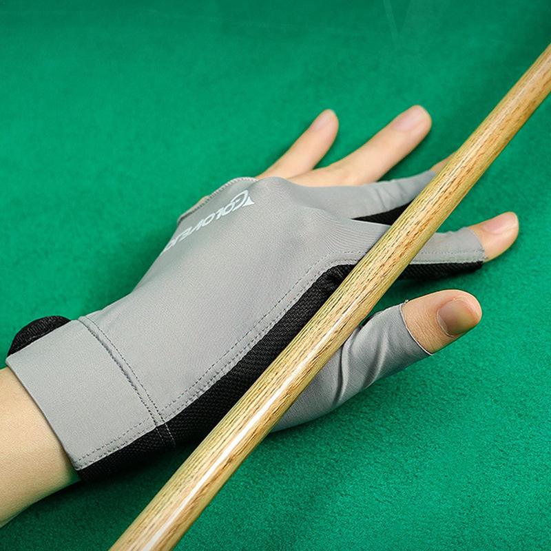 Guantes de billar profesionales de 3 dedos, accesorios universales ligeros y antideslizantes para mano derecha