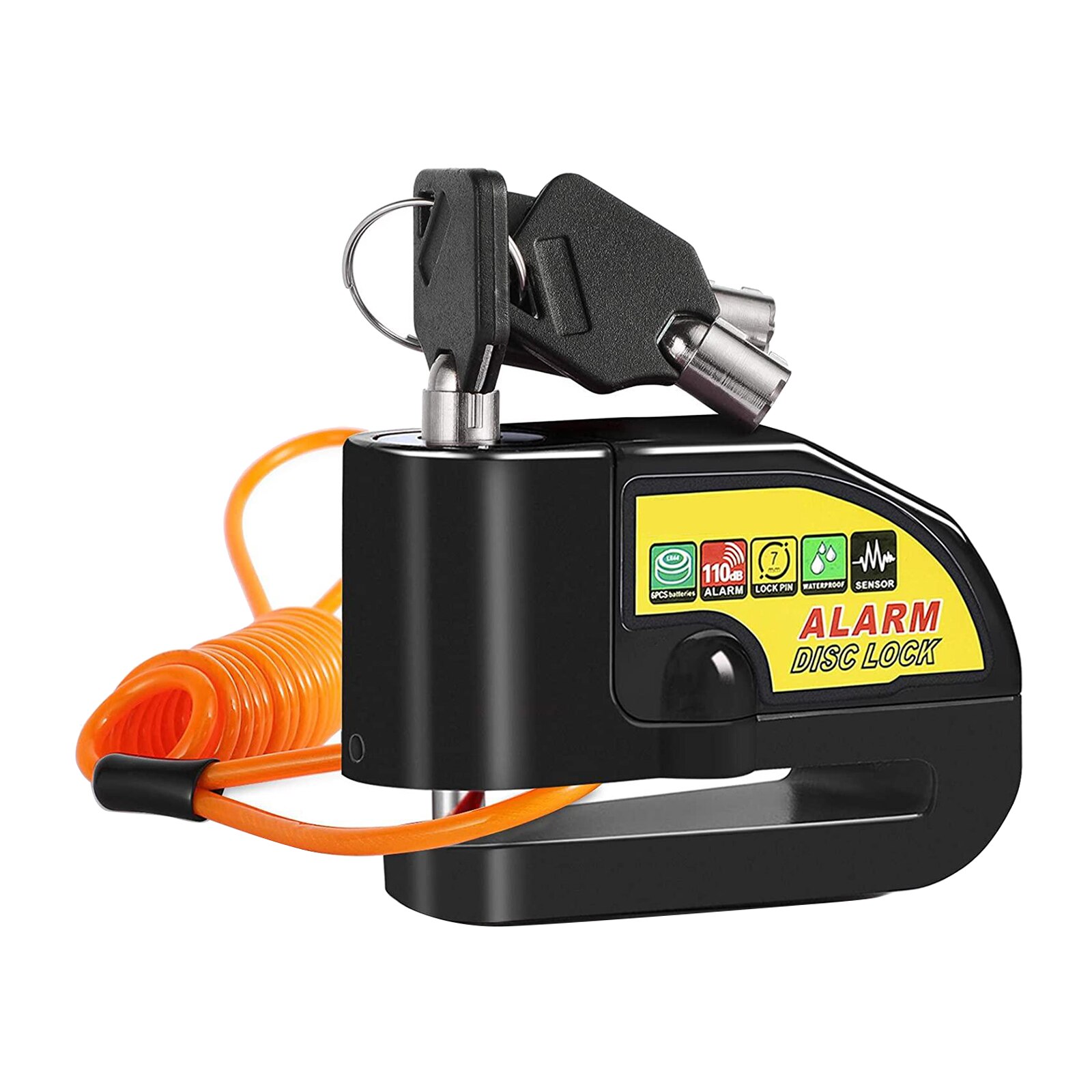 Disc Brake Lock with Alarm Sound Anti Theft Wheel Disk Lock for Brake Rotor