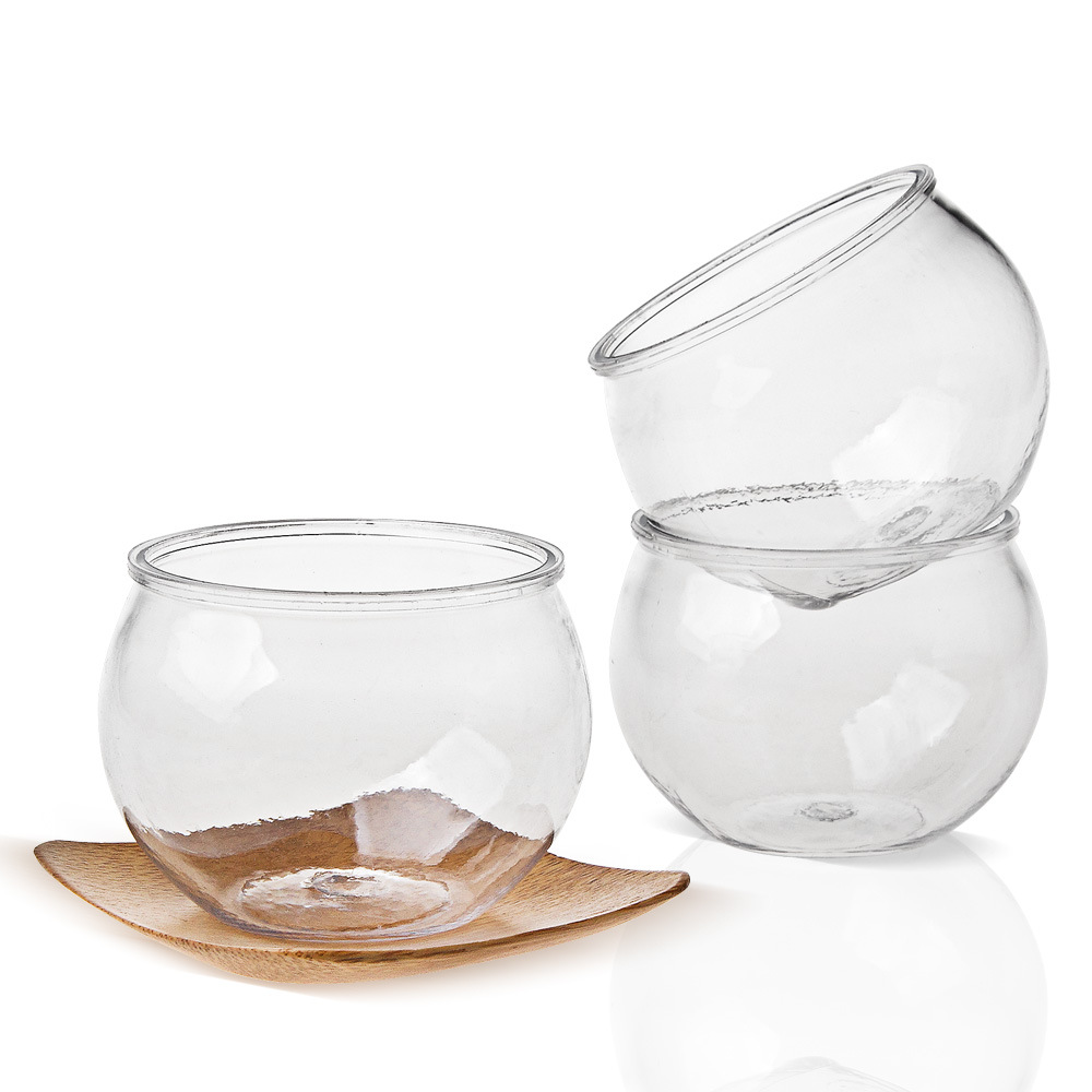 120 ml Wegwerp Ronde Dessert Cups voor Party Yoghurt Bakken Voorgerecht Ijs Bal Mousse Ijs Bal Plastic Dessert cups