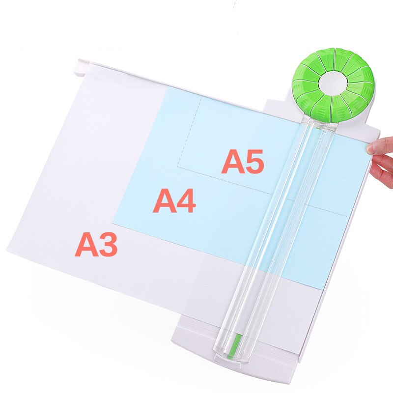 Coupeur de papier multifonctionnel Machine à rainer 360 degrés coupe-papier rotatif 12 côtés peut couper la courbe A5A4A3 peut être coupé ligne cassée