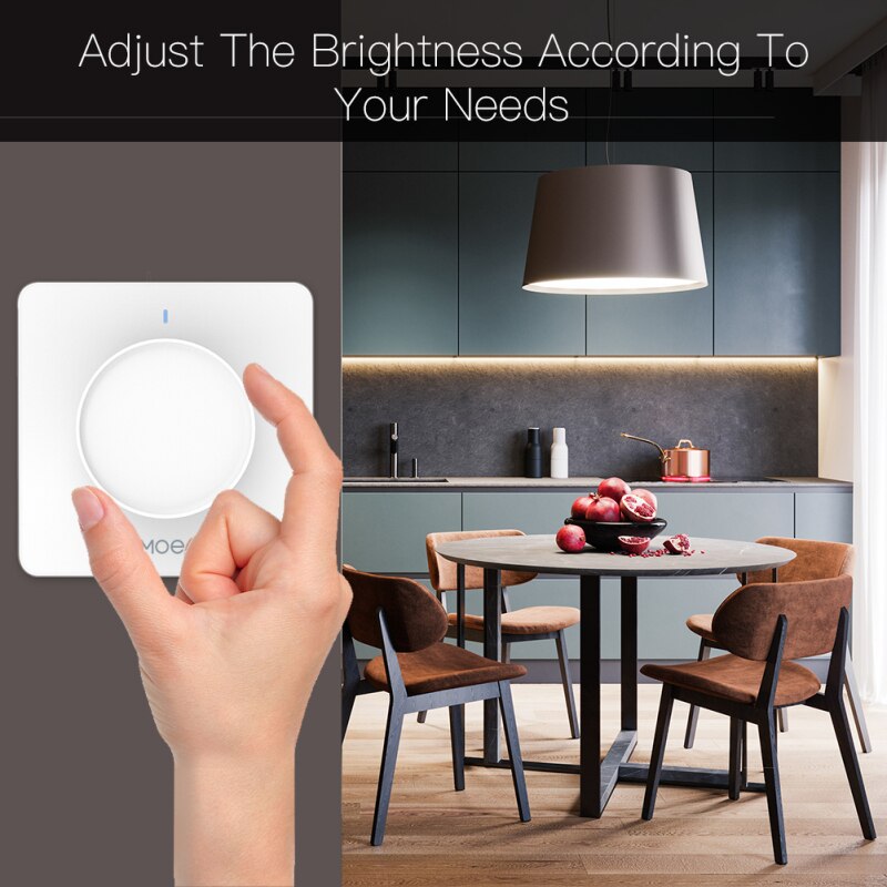 EU WiFi Smart Rotary Light Dimmer Switch 100-240V tuya/smart life APP Remote Control Works with Alexa Google home