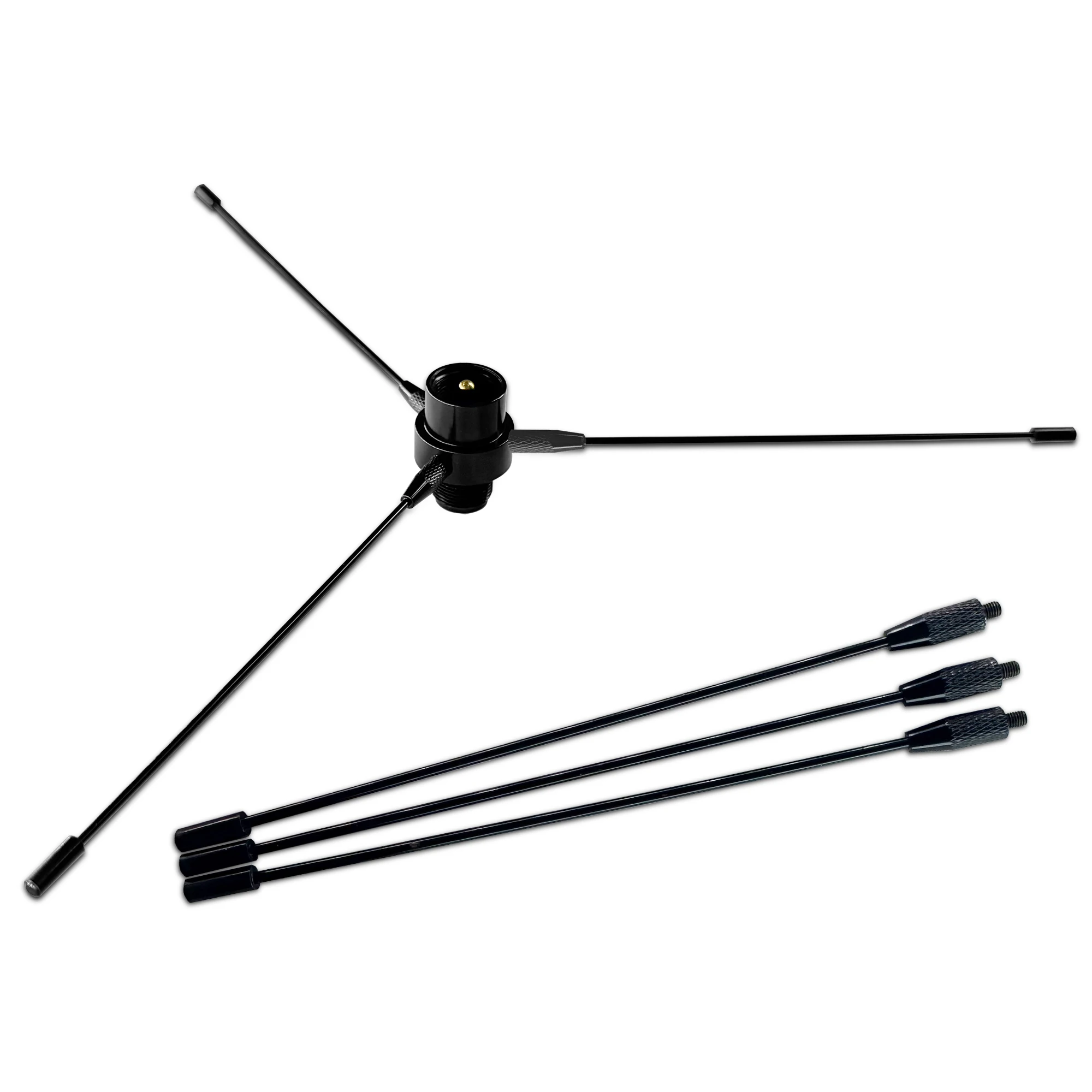 RE-02 antena de Radio móvil para coche, señal reforzada de doble banda UHF 144/430MHz, rejilla de tierra omnidireccional para Radio transceptor de coche