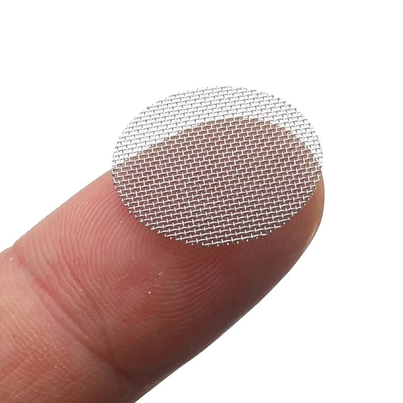 100Pcs Stainless Steel Disc Filter Mesh Shower Drain Hole Filter Faucet Pipe Anti-rust Filter Mesh Steel Wire Mesh Circular Mesh
