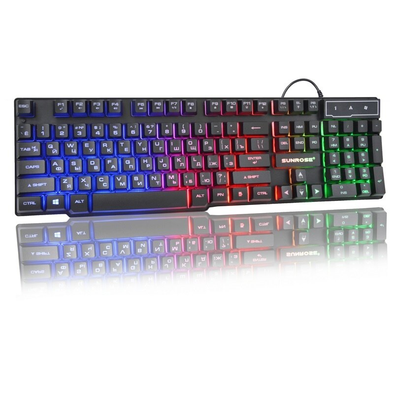 Rysk/engelsk layout trådbundna spelset tangentbord möss hörlurar 104 knappsatser rgb belysning tangentbord 2400 dpi mus för pc laptop