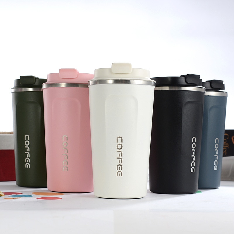 Double Stainless steel Coffee Mug Thickened Big Car Thermos Mug Travel Thermo Cup Thermosmug For 510/380ML Thermos Flask