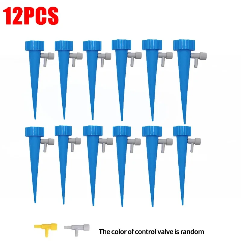 Automatisches Tropfbewässerungssystem, selbstbewässernd, verstellbar, für Blumen, Pflanzen, Gewächshaus, Garten, automatisches Wassertropfergerät: Blau