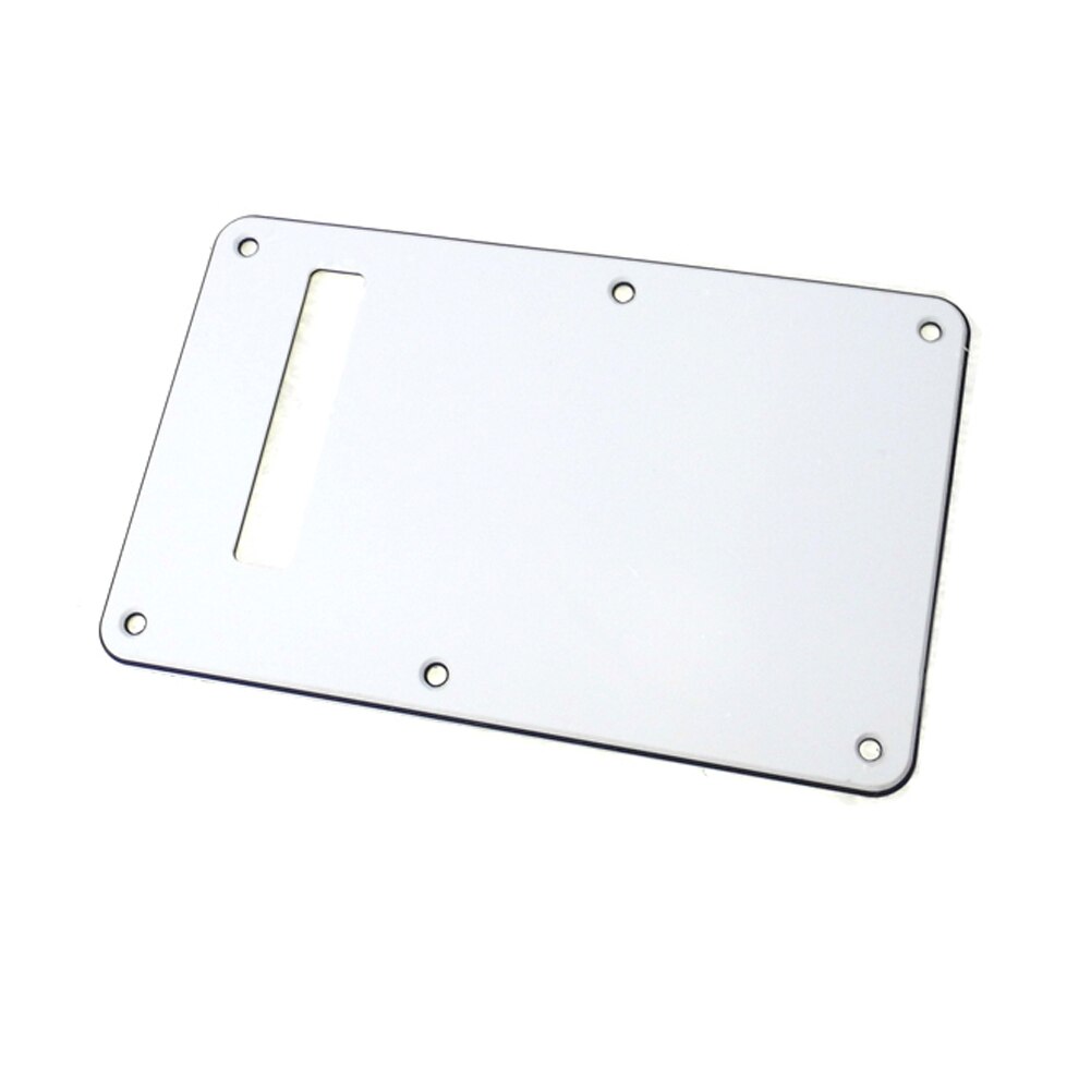 Pickguard Tremolo Cavity Cover Backplate Back Plate 3Ply For Fender Stratocaster Strat Modern Style Electric Guitar: White