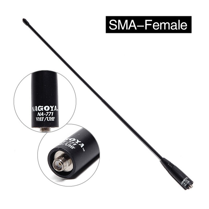 Nagoya NA-771 SMA-F Female Dual Band VHF/UHF 144/430MHz Soft Antenna NA771 For Baofeng UV-5R UV-82 BF-888S Walkie Talkie NA 771