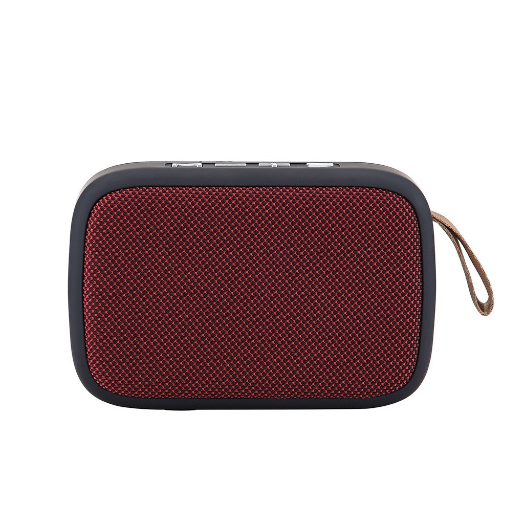 Portable Wireless Bluetooth Stereo SD Card FM Speaker For Smartphone Tablet Lapt Portable Outdoor Loudspeaker audio music player: Red