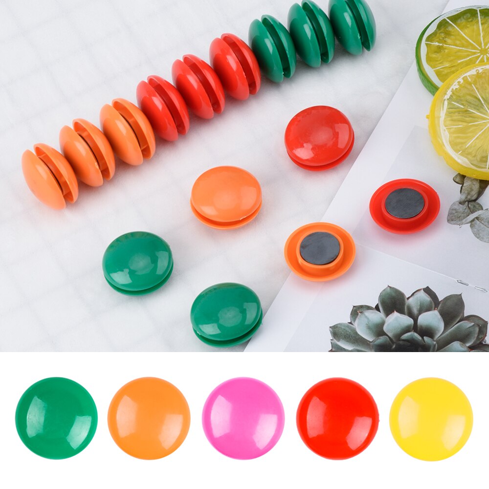 10 Stks/partij Kleurrijke Plastic Koelkast Magneten Whiteboard Sticker Koelkast Magneten Voor Kinderen Keuken Gadgets Home Decor Decoratie