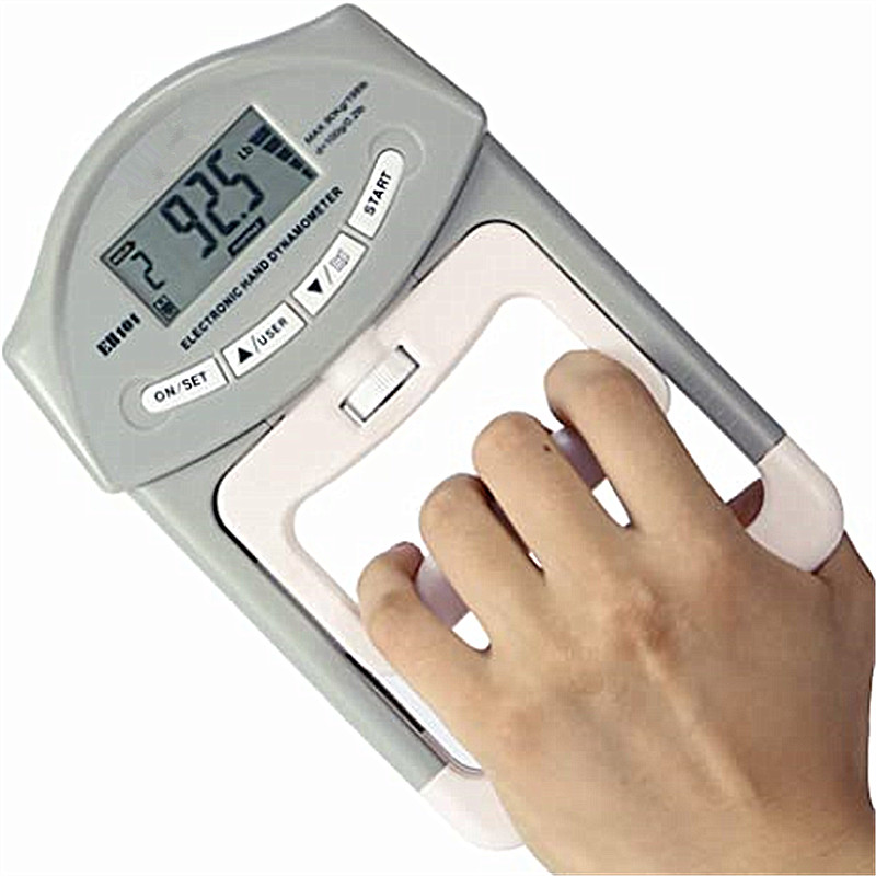 Digital Electronic Hand Dynamometer Grip Strength Measurement Meter Auto Capturing Hand Grip Power 200 Lbs / 90 Kgs