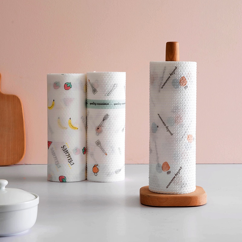 Kitchen Disposable Cleaning Paper Towel Wet And Dry Washable Dish Towels Convenience Family Clean Kitchen Accessories Supplies