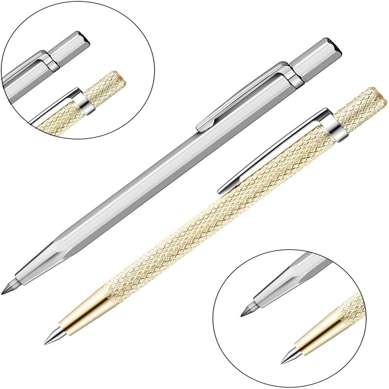 Tip Kraspen Etsen Graveren Pen Markering Pen Scribe Pen Tool Graveren Curve Pen Gereedschap Voor Metalen Plaat, Keramische, glas