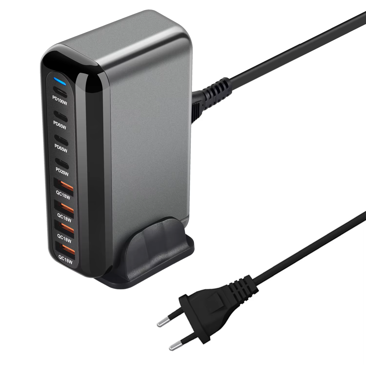 USB-C Snellader 320W Desktop GaN-lader 8-poorts USB Type-C PD-lader Snelladen 3.0 USB Type-C Snellader Mobiele USB-lader: eu