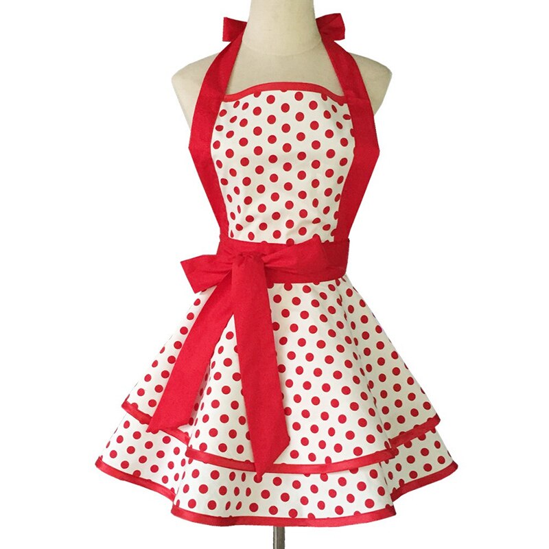 Cotton Lovely Women Apron Cute Large Swing Princess Apron kitchen Cooking Oilproof Aprons for Girls: style 5