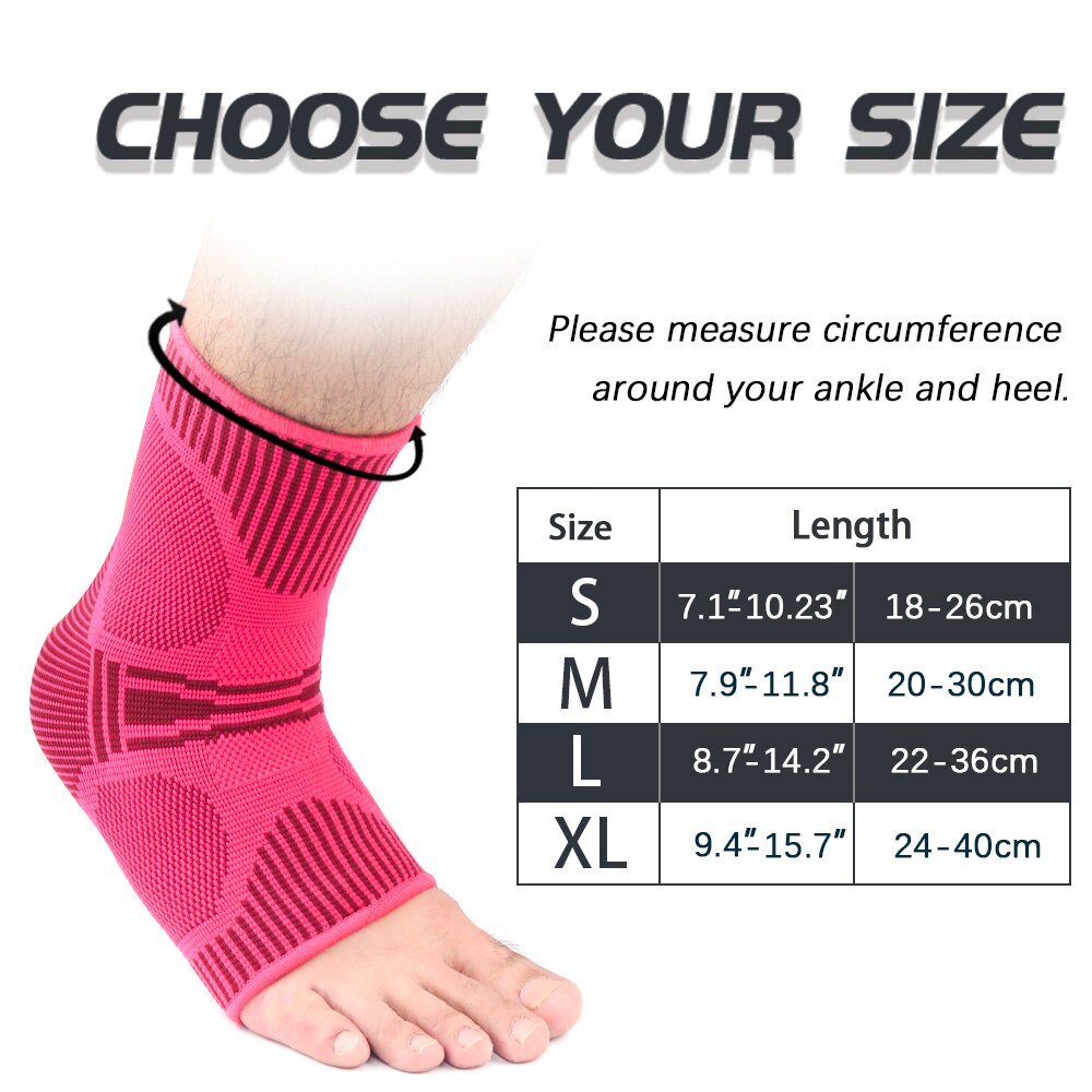 TopRunn 1Pc cavigliera sport pallacanestro calcio compressione piede caviglia manica elastica supporto Brace Guard calzini protettivi