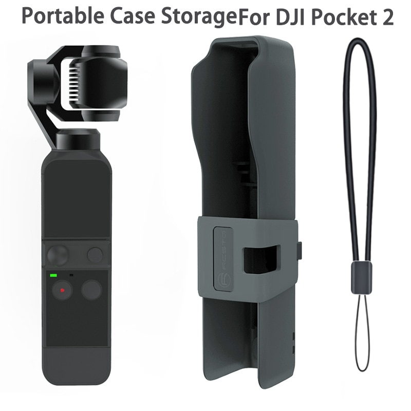 DJI Pocket 2 custodia per borsa portatile custodia protettiva per ruote custodia rigida con cinturino per DJI OSMO Pocket 2 accessori per giunto cardanico per fotocamera