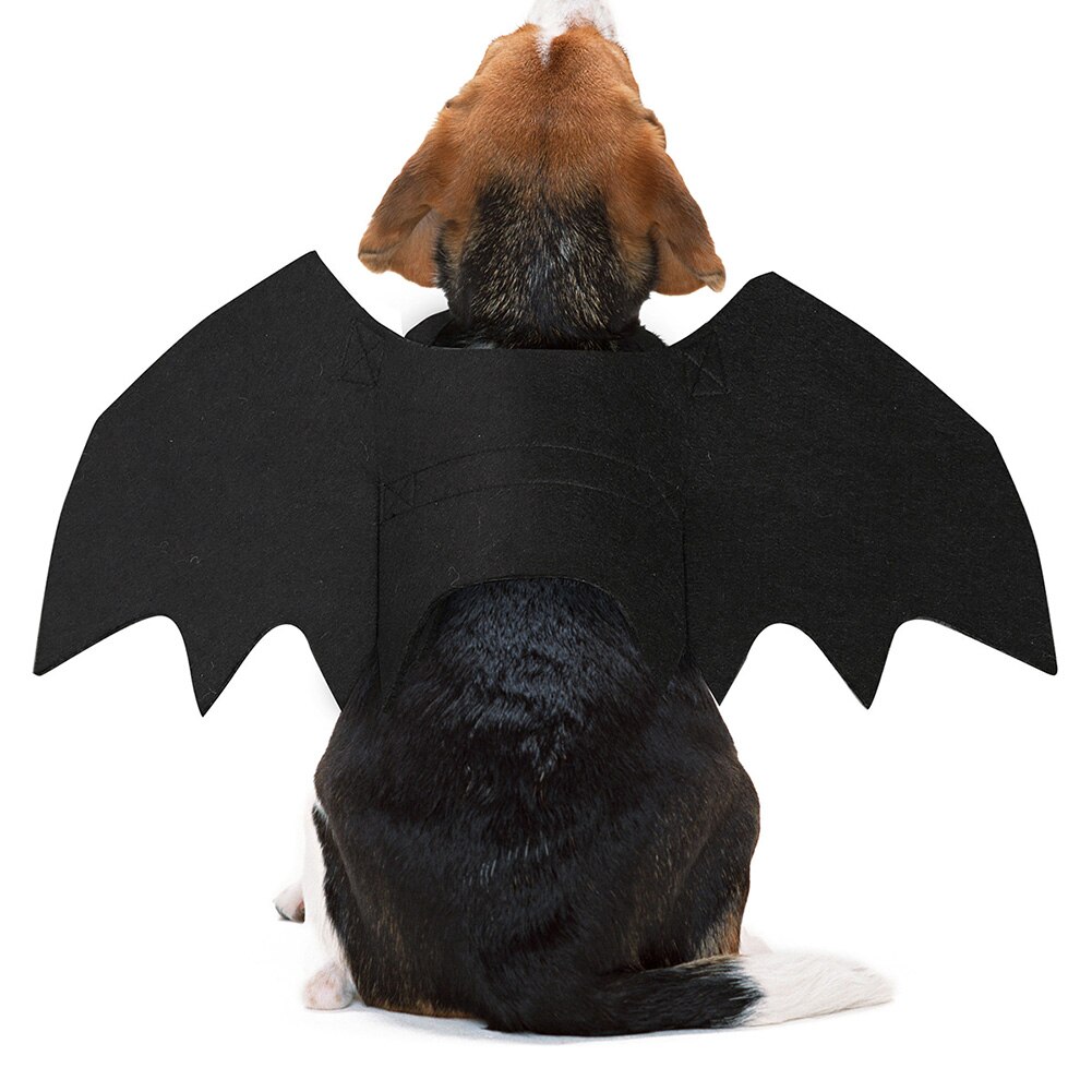 Goede Gezonde Dier Hond Kat Vleermuizen Wing Halloween Kostuum Outfit Vilt Doek Zwart