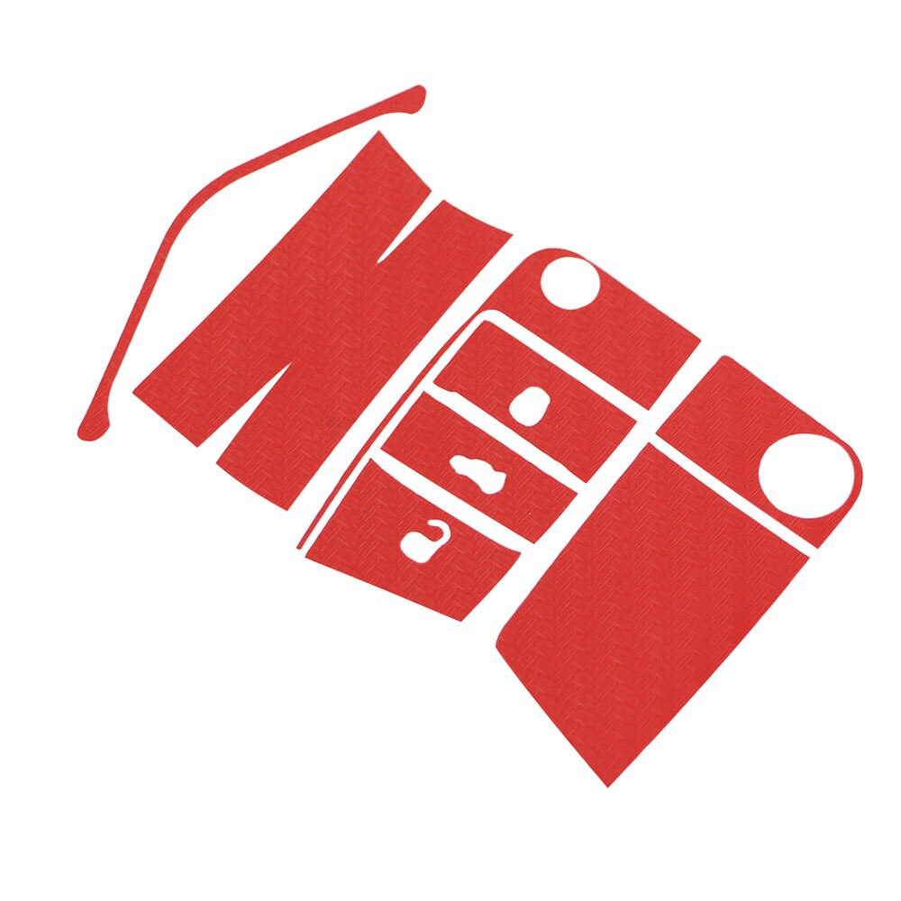 Pegatina de fibra de carbono para llave de coche, para VW, Volkswagen, Golf 7, MK7, GTI, Skoda, Octavia, A7, A 7, , , Seat Leon, Ibiza, CUPTRA: Red