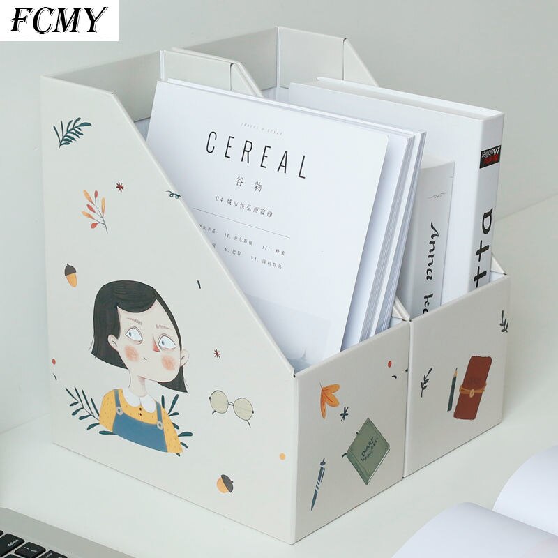 Paper File Folder Storage Box Office Supplies Shelf Shelves Student Desktop Bookshelf Book Stand Supplies Desk Accessories